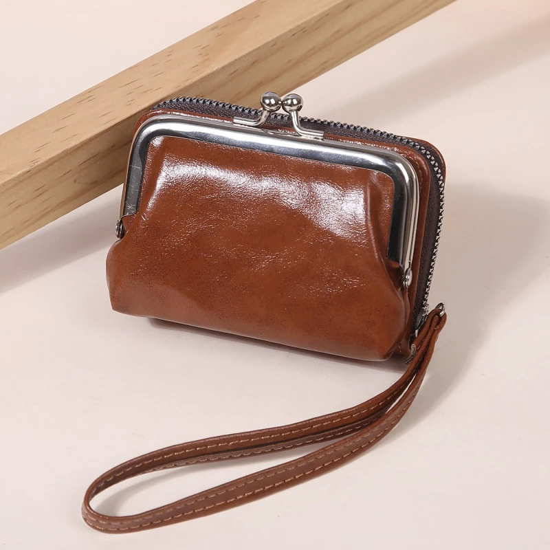 

Women Multifunctional Wallet Retro Coin Purse Card Bag Ladies Lightweight Compact Layered Wallet Clutch Bag