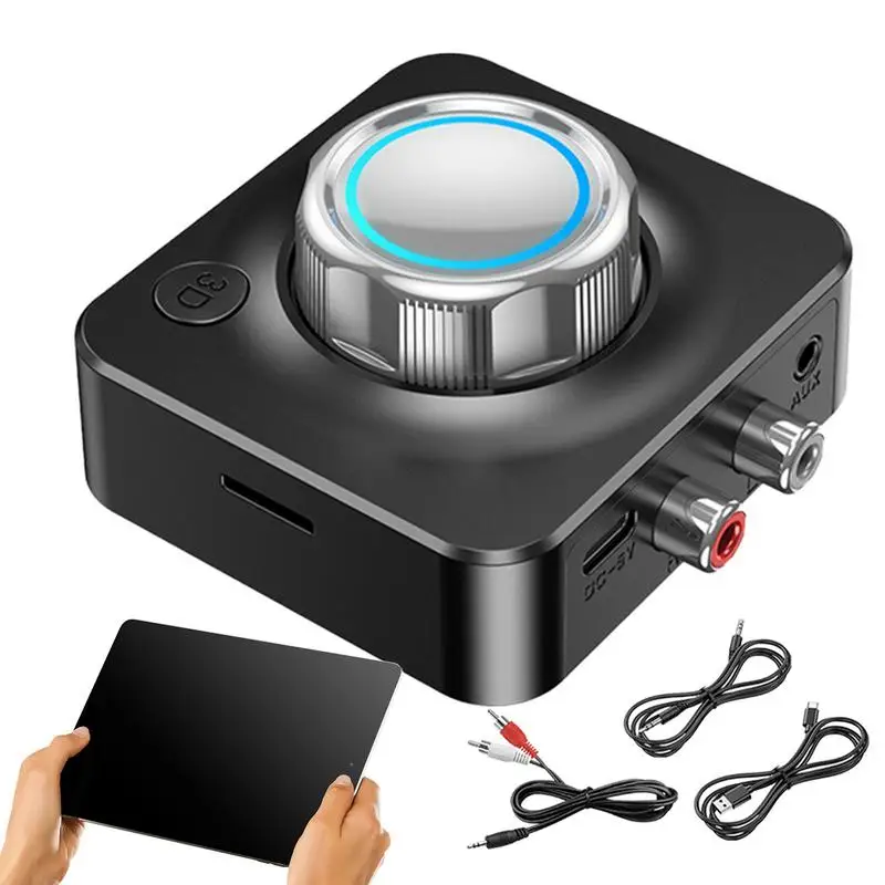 

Wireless Car Stereo Long Range Hi-Res Audio With Volume Control Multifunctional Car Audio Adapter Universal Car Audio Receiver