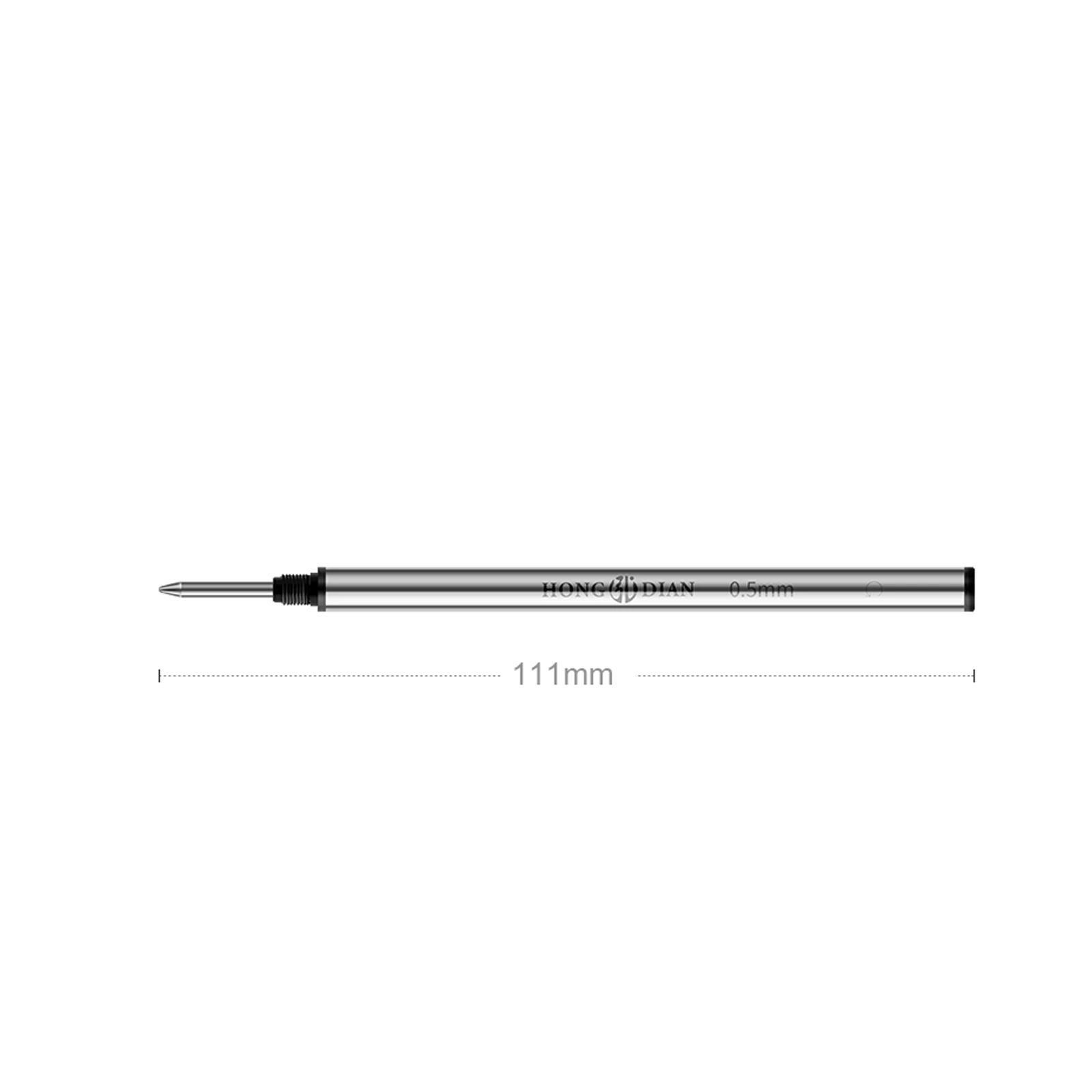 New 5pcs hongdian Metal Refills 0.5mm for Roller Ballpoint Pen Business roller ball pen Refills 11cm Length Office Stationery 3