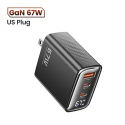 Toocki 67W Caricabatterie GaN USB-C con Display Digitale e Tecnologia Quick Charge