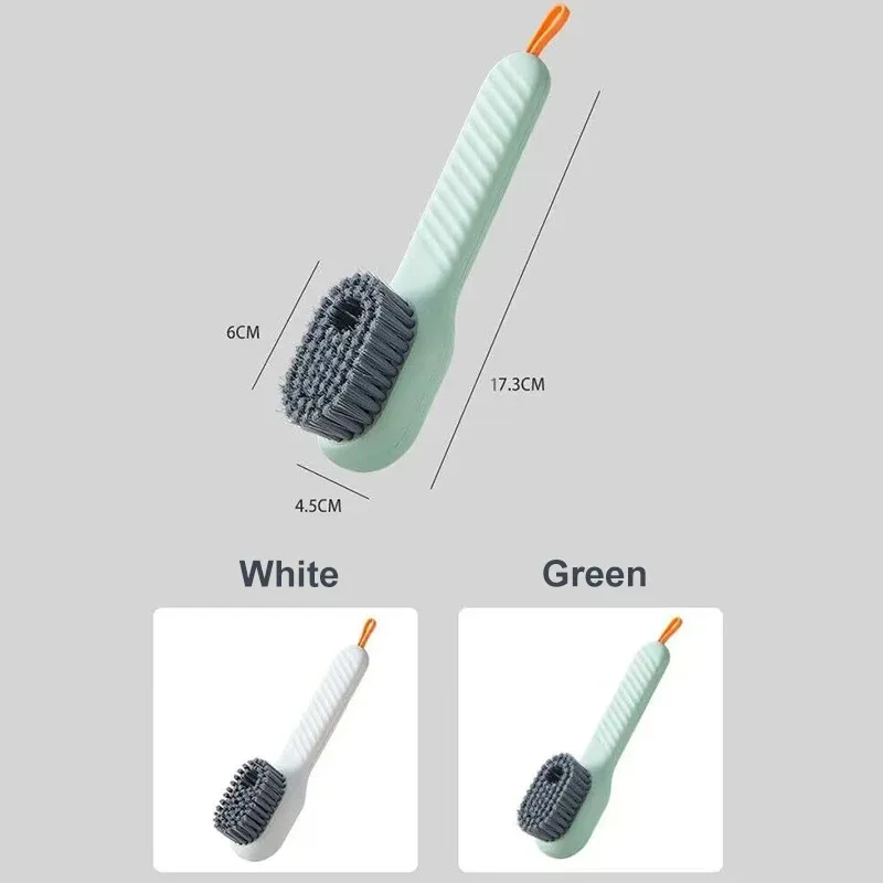 1/2Pcs Shoe Cleaner Household Cleaning Brush Multifunction Cleaning Shoe Brush Long Handle Clothes Soap With Hook Clean Tool 5