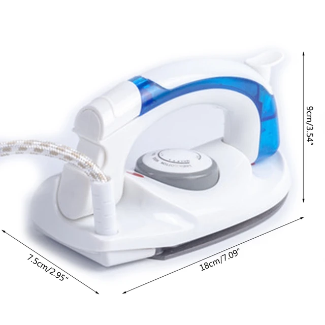 Portable Compact Size Mini Handheld Electric Baseplate Steam Iron Machine Foldable Handle Home Travel Use with 3 Gears Control 6
