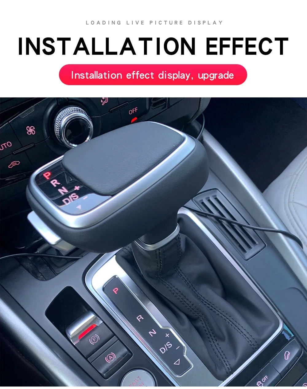 Gear Shift Knob Stick For Audi A6 C6 C7 A4 B8 S6 A7 A5 8t Q5 8r Q7 4L A3 8P S5 S
