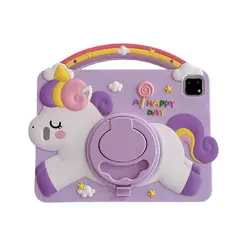Cartoon Horse iPad Case with Handle Cover - Air, Mini, Pro, and Standard Models for iPad A16 11th 11 (BBT)