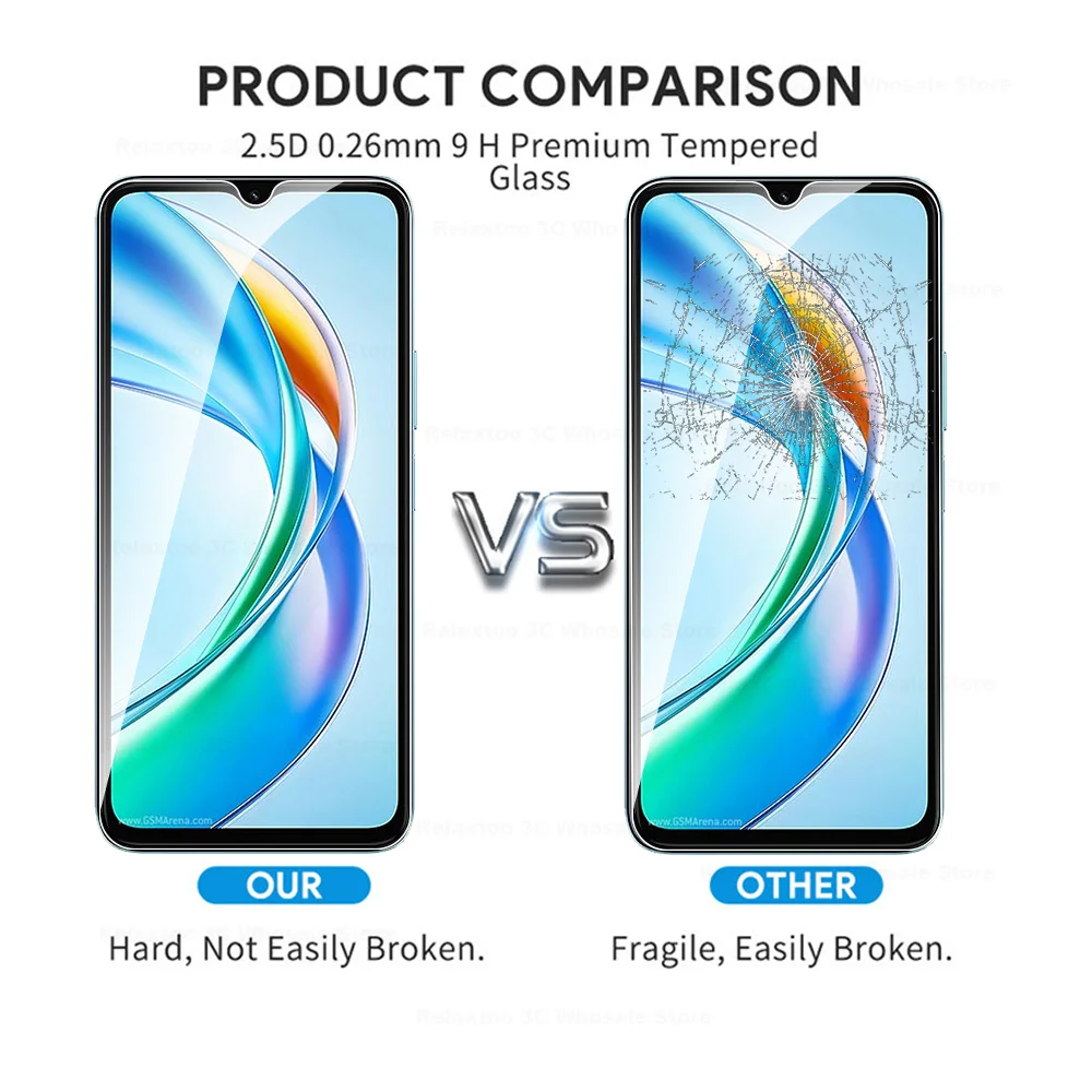 Tempered Glass Screen Protector - 2-Pack Premium Protective Case Films