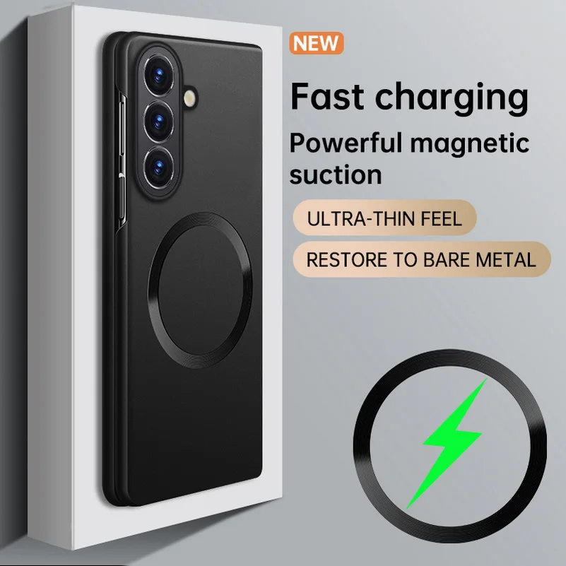 Slim Bezels With Magnetic Ring Case For Samsung Wide 8 Galaxy Z Fold 7 6 5 4 Ultra Thin Hard Camera Protective Cover_voghion.com