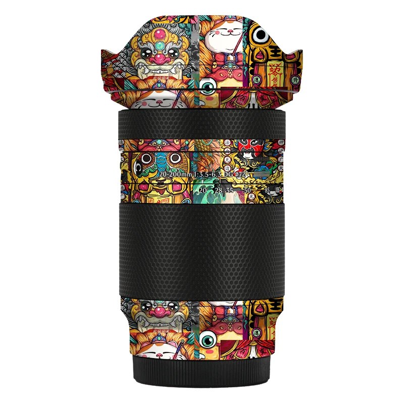 시그마 20-200mm F3.5-6.3 DG 카메라 스킨 데칼 커버 필름 스킨 랩 커버드 20200 데칼 스킨  E 마운트 보호 필름용