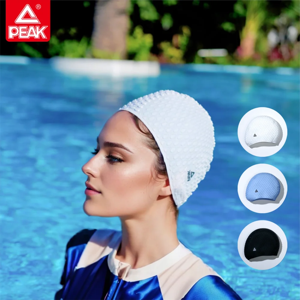 Water drop concave-convex silicone swimming cap diving with pool swimming accessories underwater sports protective cap