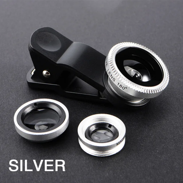 3 in1 Fisheye Phone Lens 0.67X Wide Angle Zoom Fish Eye Macro Lenses Camera Kits With Clip Lens On The Phone For Smartphone phone zoom lens Lenses