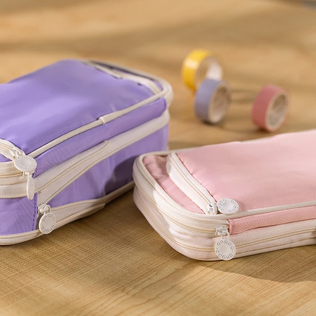 Angoo – trousse à crayons extensible, sac à stylos de couleur, pochette de  rangement en matériau étanche pour la papeterie scolaire A7208 - AliExpress