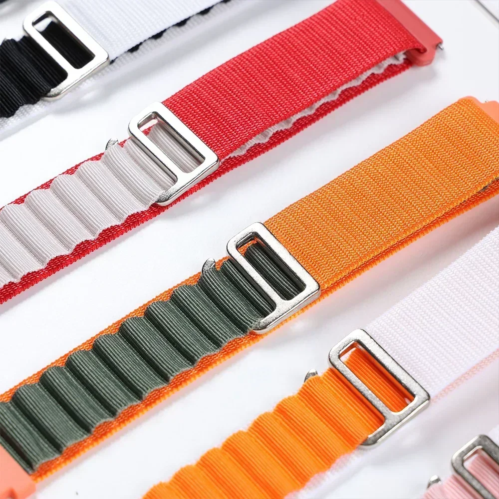 Breathable 22mm Alpine Loop Nylon Watch Strap - Premium Wristband Accessory