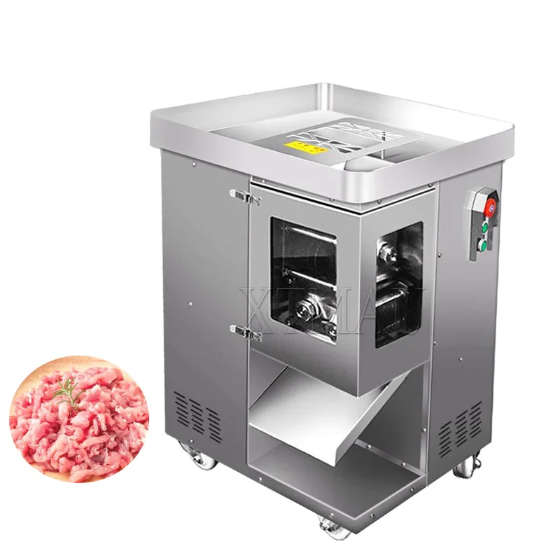 

Vertical Commercial Meat Cutter Fresh Meat Slices Cut Silk Cutter Machine Stainless Steel Meat Slicer