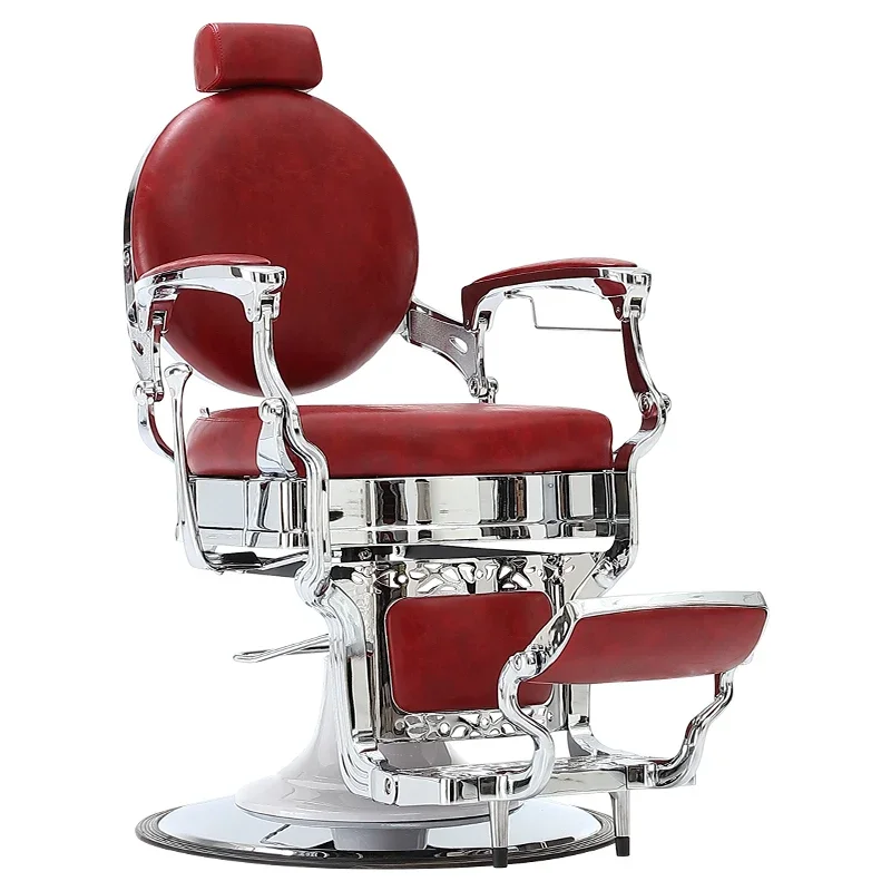 Barber Shop Retro Chair Hair Salon Can Put down Hot Dyeing Barber Chair Hair Salon Hair Cutting Chair