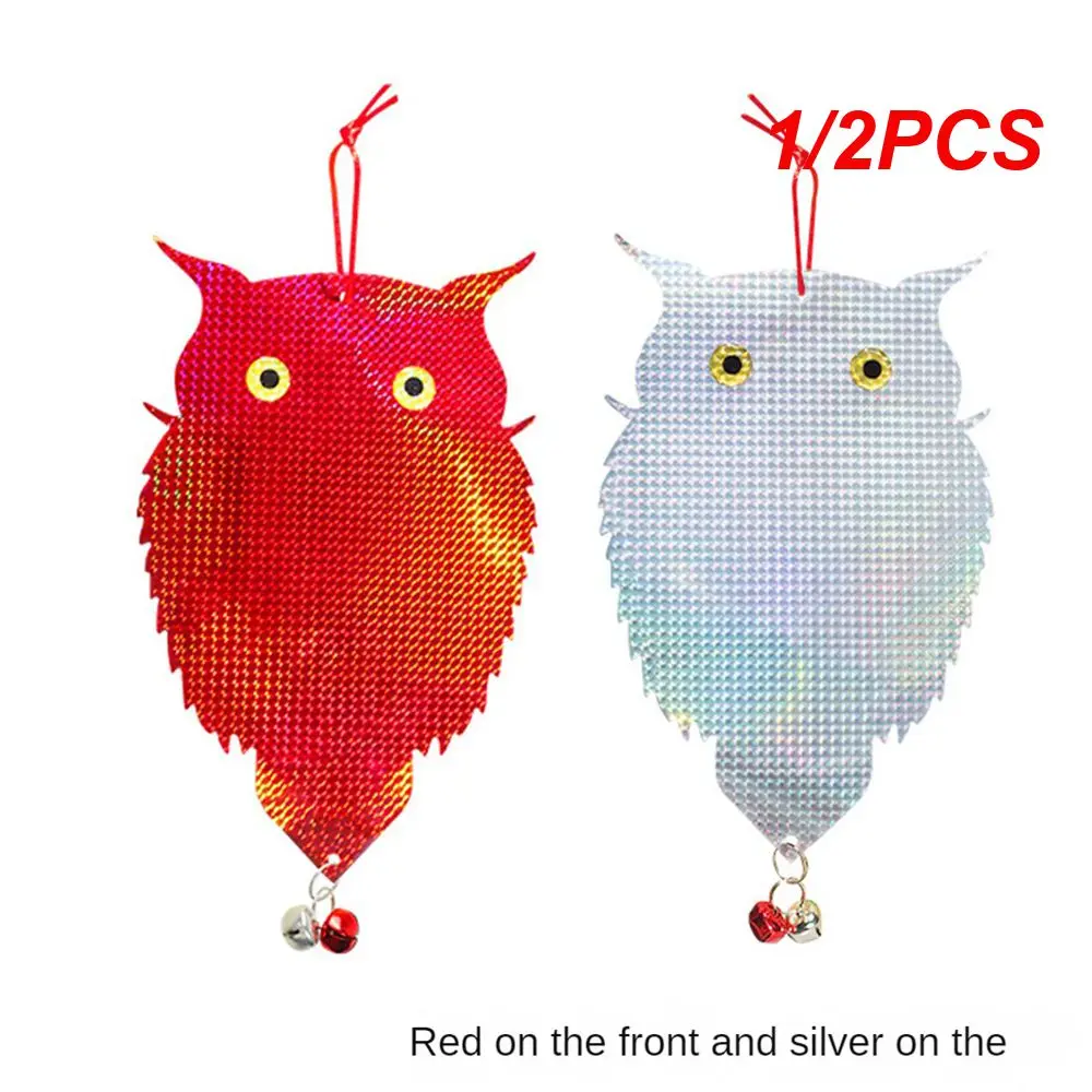 

1/2PCS Flash Reflective Owls Anti Bird Reflective Sticker Bird Repeller Control Scare Device Bird-repelling Double-sided
