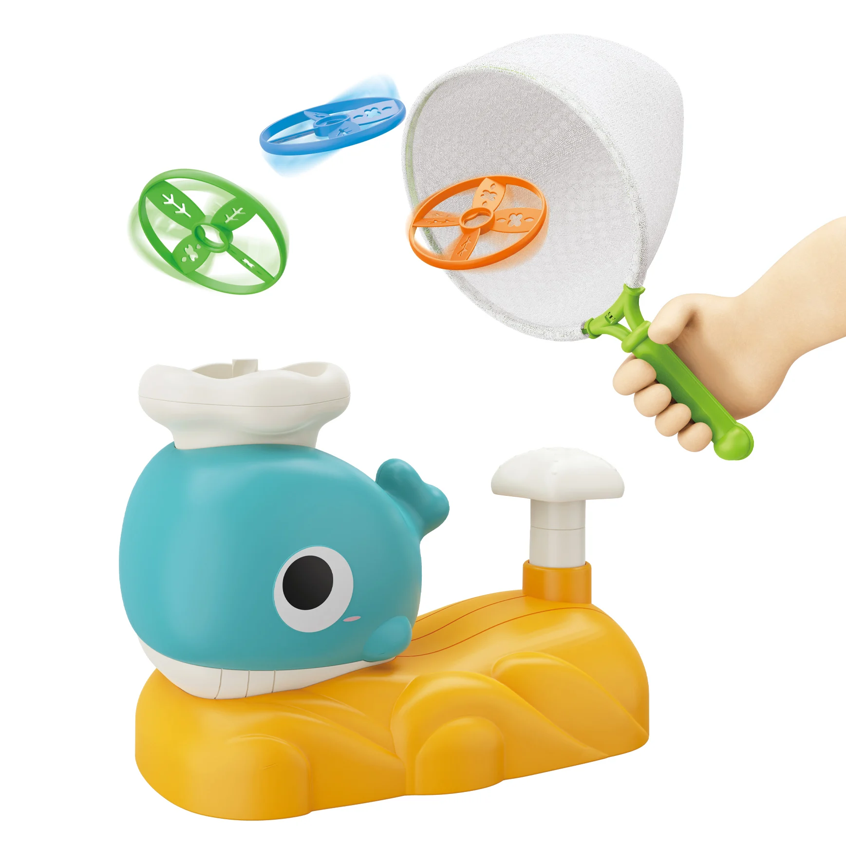ABS Outdoor Rocket Flying Disc Foot Launcher Toy for Kids