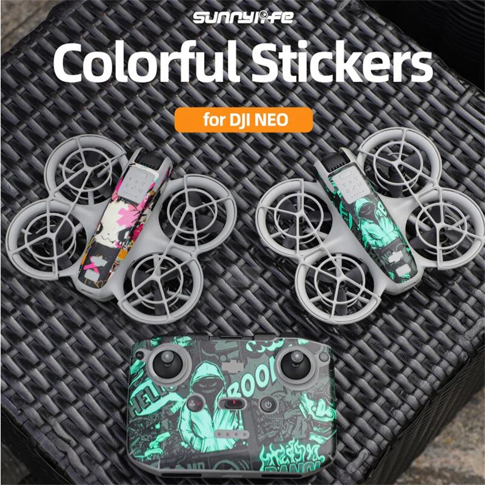 Colorful Sticker For DJI NEO Protective Film Scratch-Proof Decals Drone Accessories Waterproof Long Lasting Drone Sticker Newest