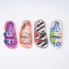 Mini Melissa Girls Sandals Summer New Contrast Color Cow Pattern Flat Children Sandals Fashion Baby Boys Girls Beach Shoes 1