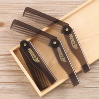 Portable Foldable Pocket Combs Oil Head Plastic Beard Combs Hair Styling Tool Combs For Man Women Folding Comb Barber Hair Tool 2