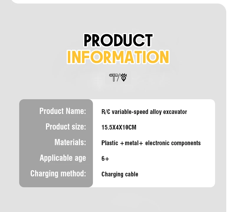 Remote Controlled Rc Excavator Alloy Construction Vehicle Toy_voghion.com