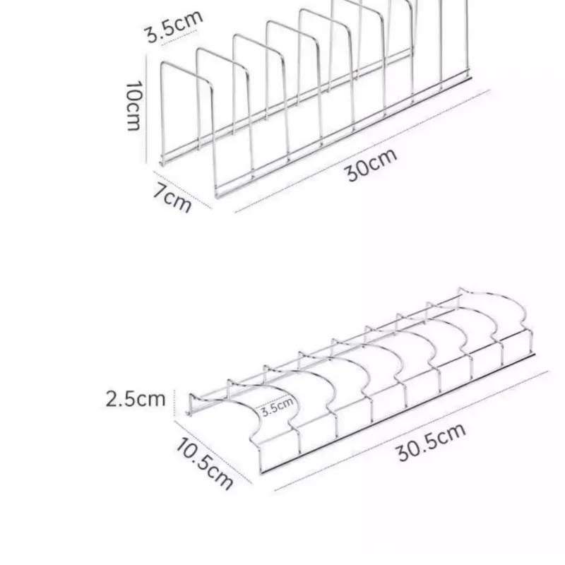 Multipurpose Stainless Steel Dish Rack – Silver Bowl & Plate Drainer, Space-Saving Kitchen Storage Holder