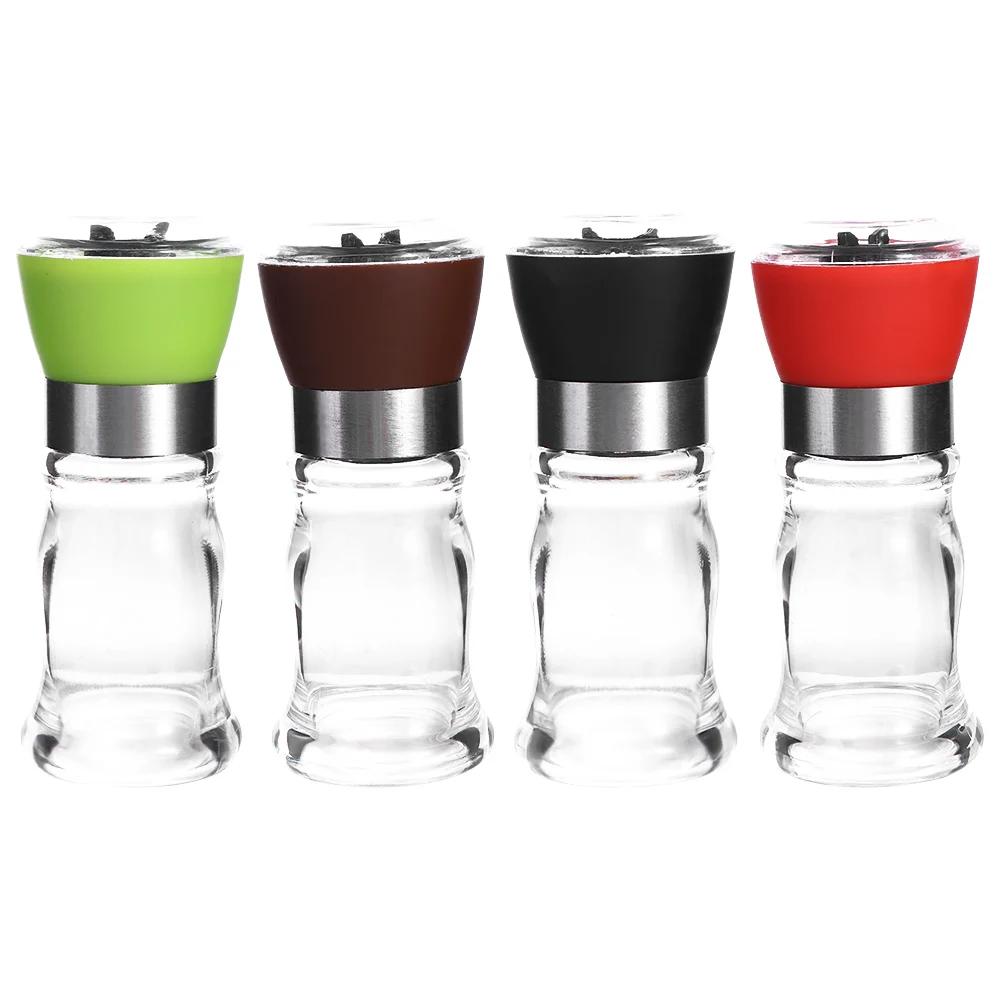 1PC Manual Salt Pepper Mill Grinder Seasoning Bottle Spice Grinding Containers Adjustable Mill Kitchen Gadgets salt and pepper grinder nut spice grinder herb spice grinder