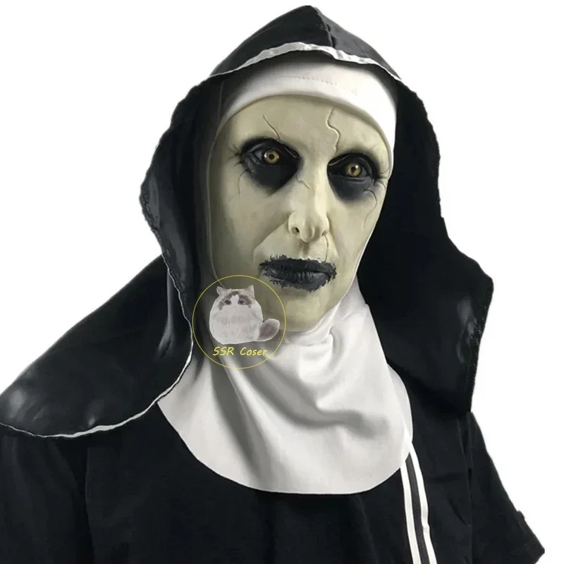 

_ Nun маски на все лицо, латексные маски для взрослых, бриллиантовые маски с головным шарфом, реквизиты