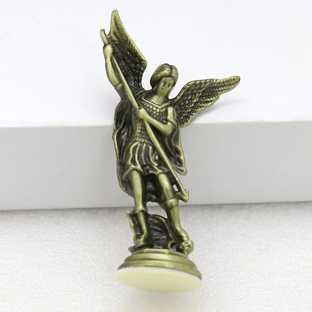 Christian Saint Michael Figurine: Archangel Guardian Statue in Zinc Alloy