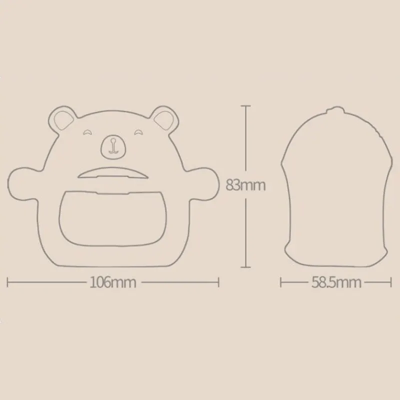 Silicone Teething Toys 1 PCS Silicone Teether Baby Cartoon Animal BPA Food Grade Pendant Baby Teething Toy Infant Pacifier