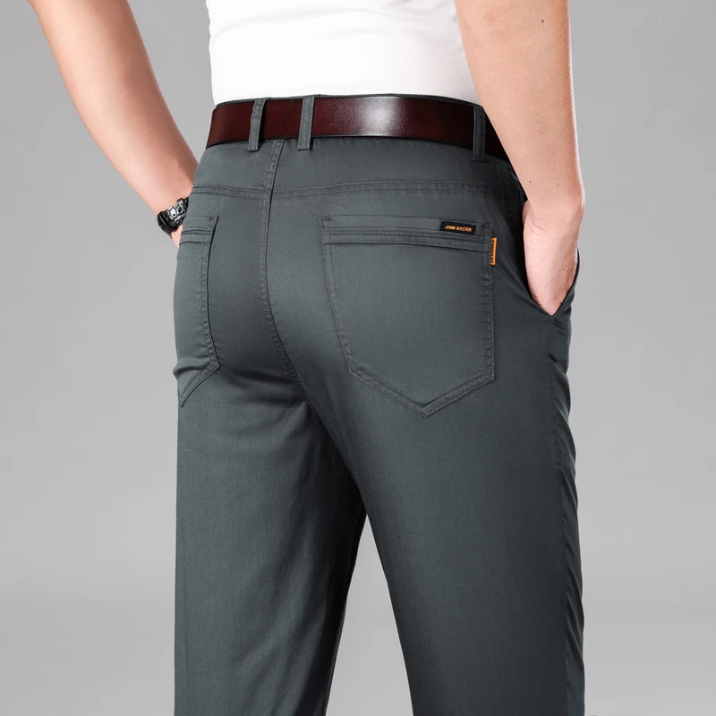 2024 NEW Loose Casual Pants Men's Summer Thin Wide Leg Straight Trousers Versatile High-End Quality Business Pants