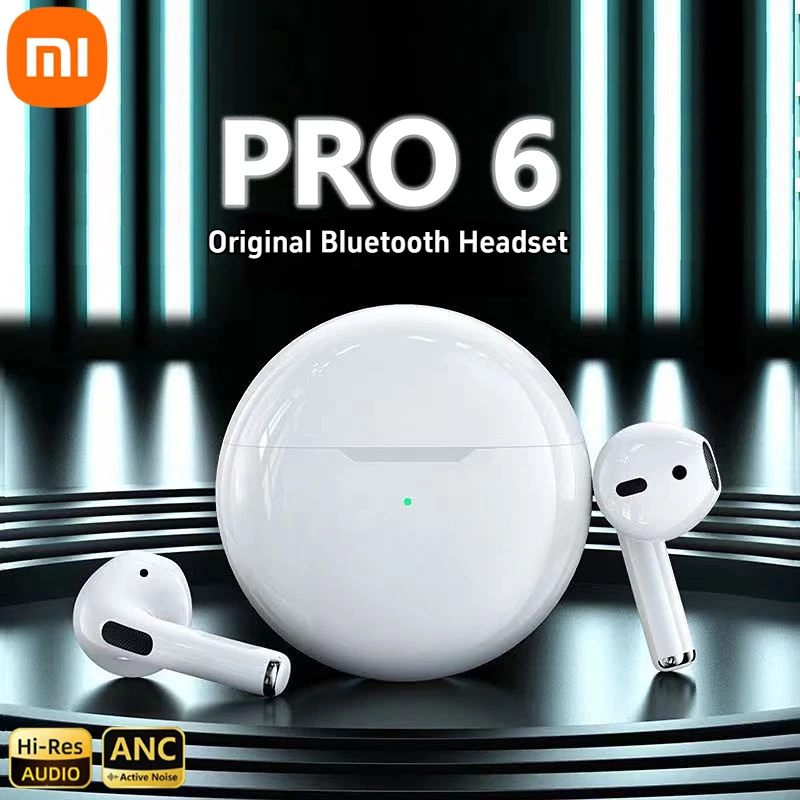 Xiaomi Pro 6 TWS Wireless Headphones with Mic Bluetooth Earphones Sport Running for Apple iPhone Pro6 for wireless headphone,bluetooth earphones,wireless earphone