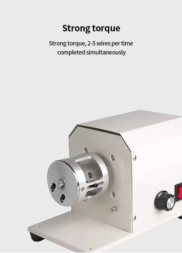 JH Electric Wire Stripping Machine 40W 0.1-1.5mm² Rubber Wires Twisting Peeling
