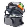Double Insulated Lunch Bag Layer Portable Thermal Lunch Box Waterproof Picnic Heat Insulating Bag with Adjustable Strap 5