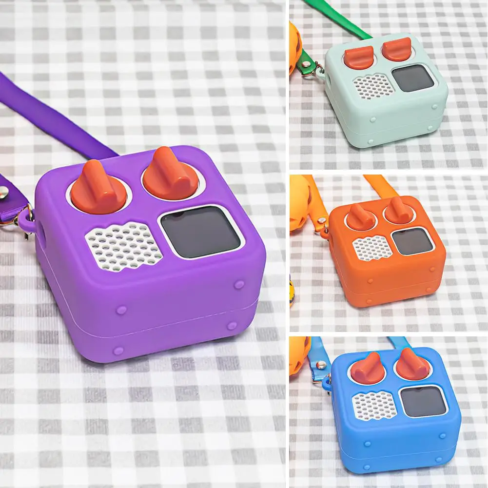 Silicone Protective Case with Lanyard and Card Slot - Dustproof and Shockproof Portable Storage Sleeve