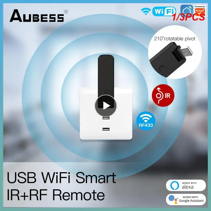 

1/3PCS WiFi RF IR Universal Remote Controller RF Appliances Appliances Tuya Smart Life Voice Control via Alexa Home
