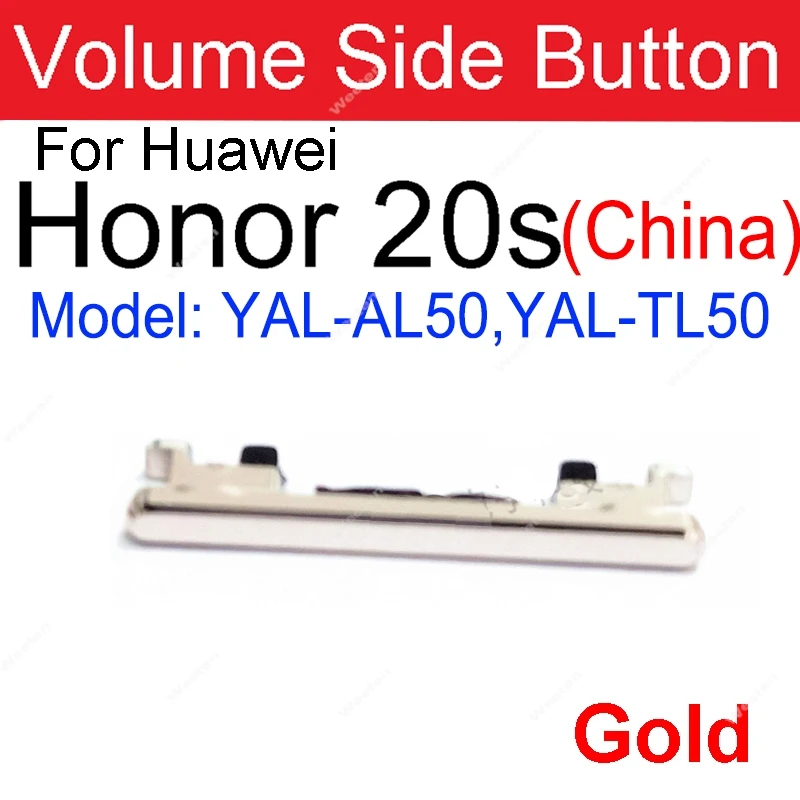 Enhanced Side Button Keys for Power and Audio Control Replacement