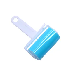 Reusable Washable Sticky Roller for Pet Hair and Dust Removal (Blue no cover)