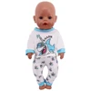 Kawaii Animal Pattern Doll Clothes Set For 43cm Born Baby Doll,18 Inch American Doll Girl's Toys,Birthday Christmas Gift 5