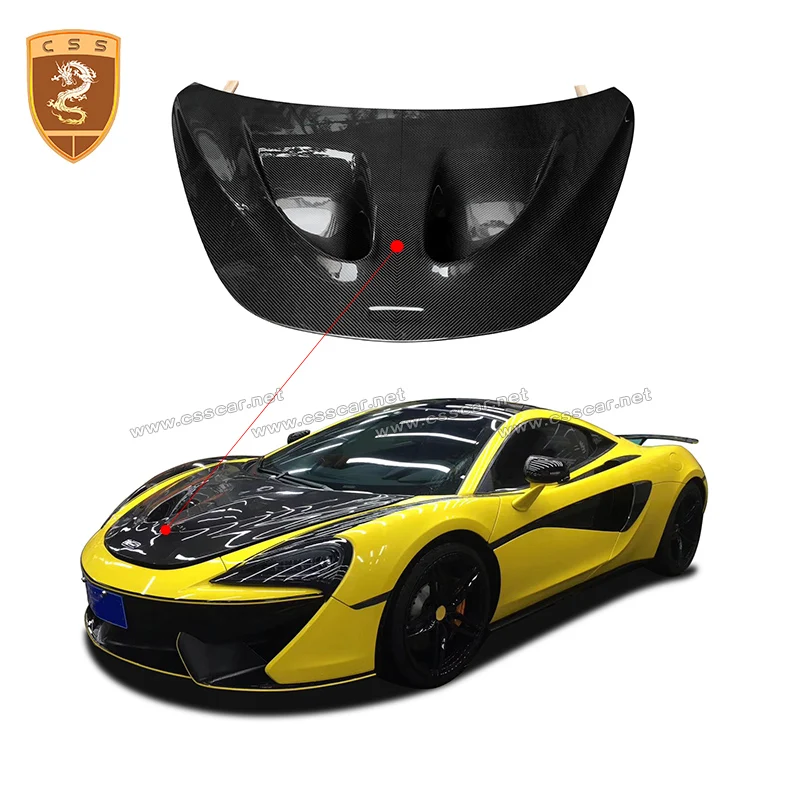 Cssyl Dry Carbon Fiber New Mclaren Hood Per 540C 570S 600Lt P1 Style Cofano Motore Sostituzione Copertura Del Veicolo Accessori Parte