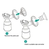 1 Pc 17/19/21mm Funnel Inserts for Breast Pump Horn Diameter Converter Wearable Breast Pump Diameter Reduction Horn Cover 5