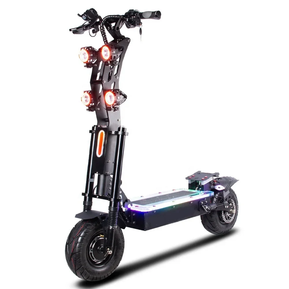 

14 inch 60v 72v 8000w 10000w Offroad Electric Scooter with Acrylic LED Panel