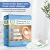 60pcs Plastic Waterproof Ear Protector For Kids Adults Swimming Cover Caps Disposable Ear Stickers Swimming Cover Ear Paste 1