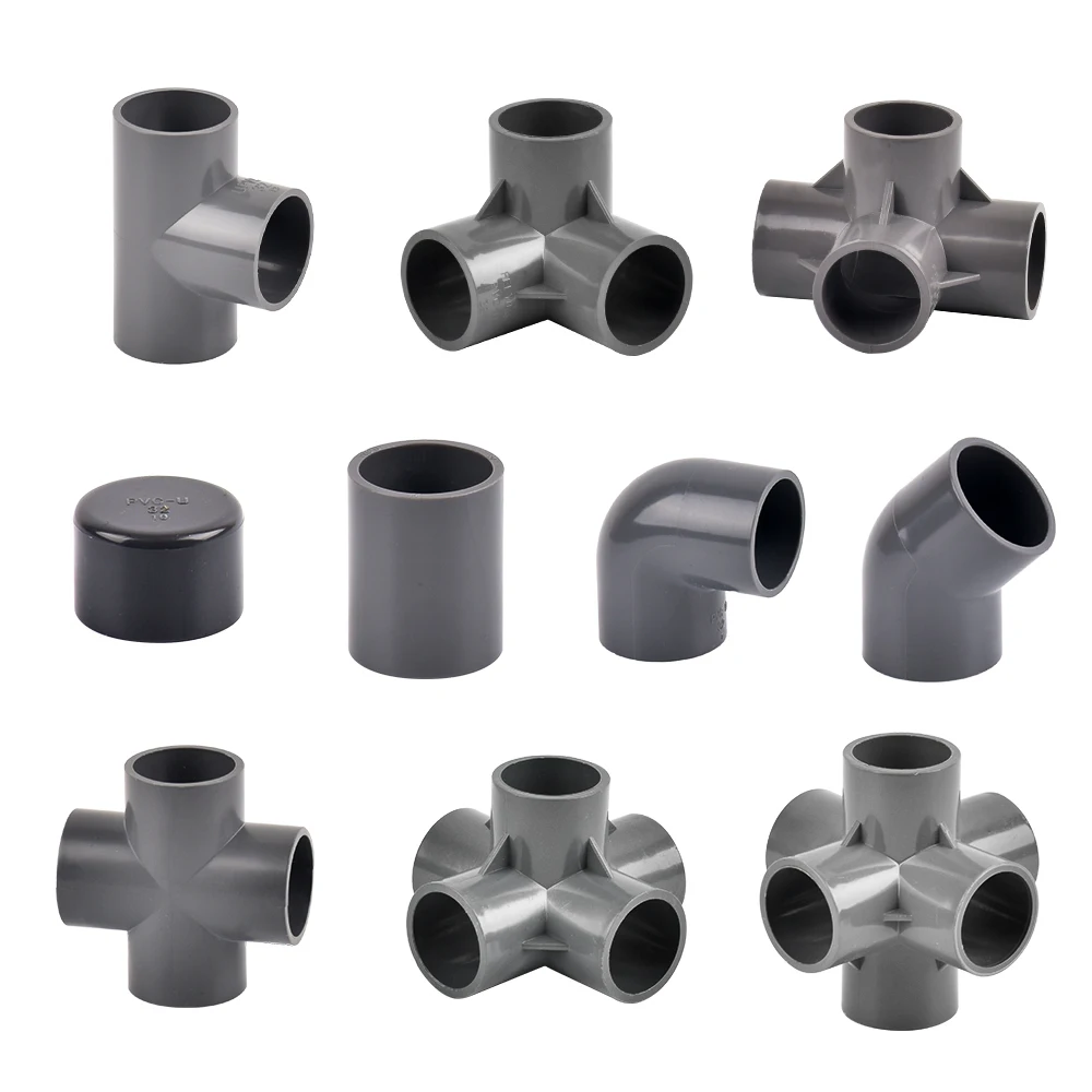 

Inside Diameter 20/25/32mm 3-Way/4-Way/5-Way Three-Dimensional Pvc Connector Water Supply Pipe Fittings Equal Connectors