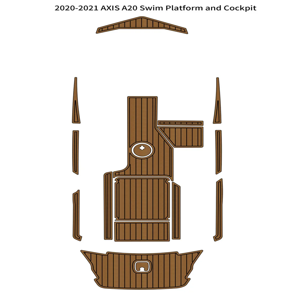 2020-2021 AXIS A20 Swim Platform Cockpit Pad Boat EVA Foam Teak Deck Floor Mat 2021 malibu m240 lsv swim platform cockpit pad boat eva foam teak deck floor mat