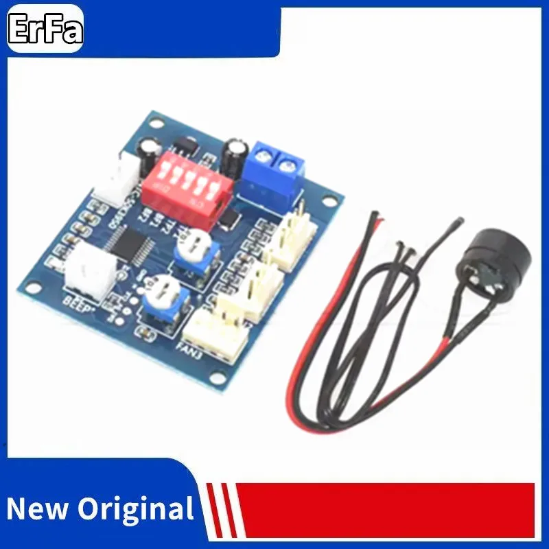 

12V Four Wire Temp Temperature Control Switch Module Board PWM Fan Speed Regulator Controller NTC 3950 Thermistor Thermostat