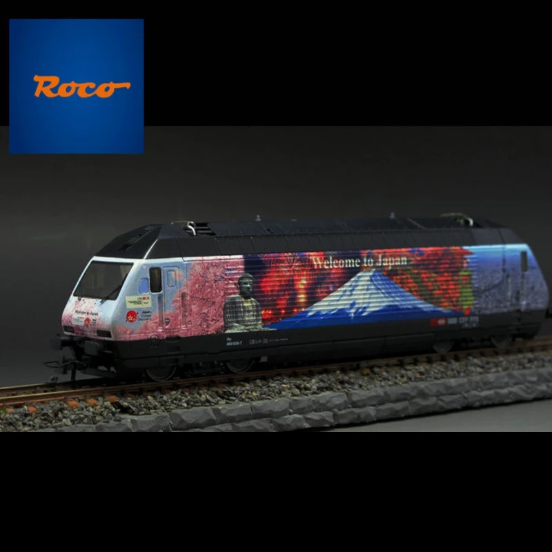 

New Train Model ROCO 1/87 73271 Simulation RE460 Electric Switzerland Japan Fuji Mountain Painting Rail Car Model Toys