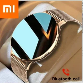 Смарт-часы Xiaomi круглые с поддержкой Bluetooth и подарочной коробкой