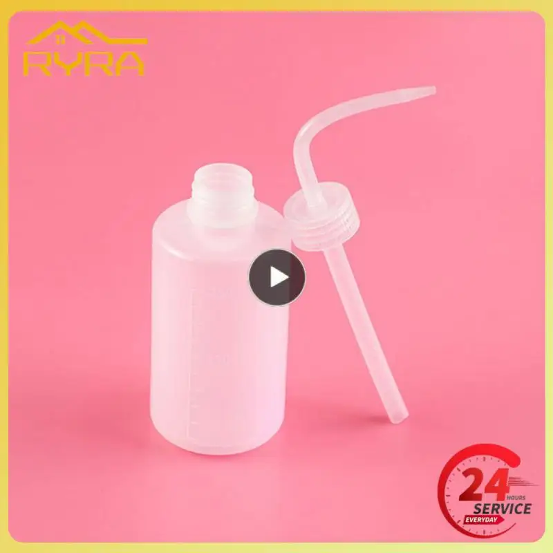 

250/500/1000ml Capacity Tattoo Wash Clear White Plastic Squeeze Bottle Laboratory Measuring Bottle