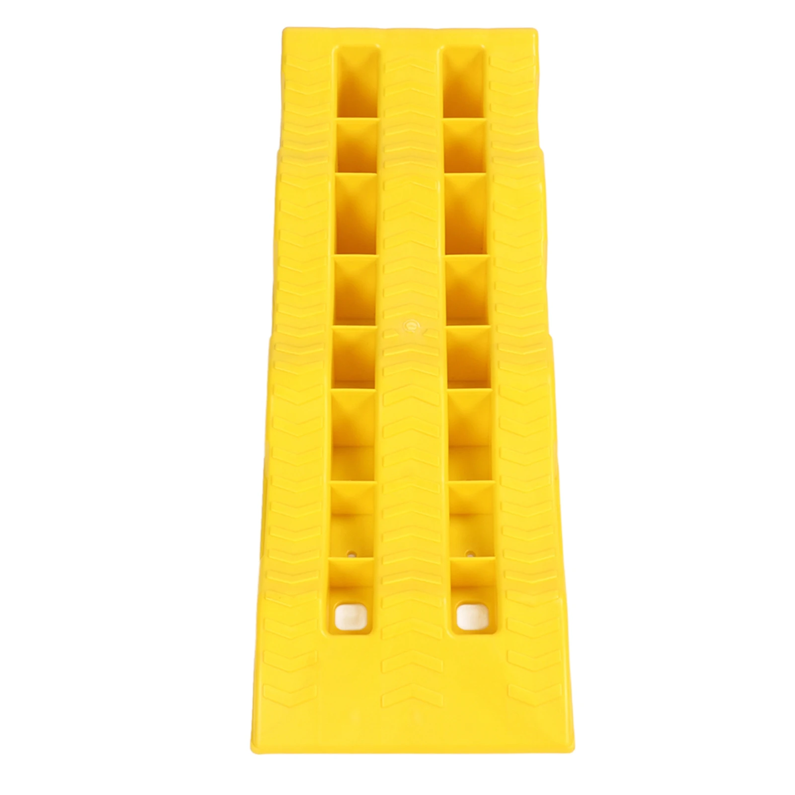 1 Pair RV Leveling Ramps 3 Stage Yellow Trailer Camper Wheel Chocks For Stabilizing Uneven Ground and Parking RV Leveling Blocks