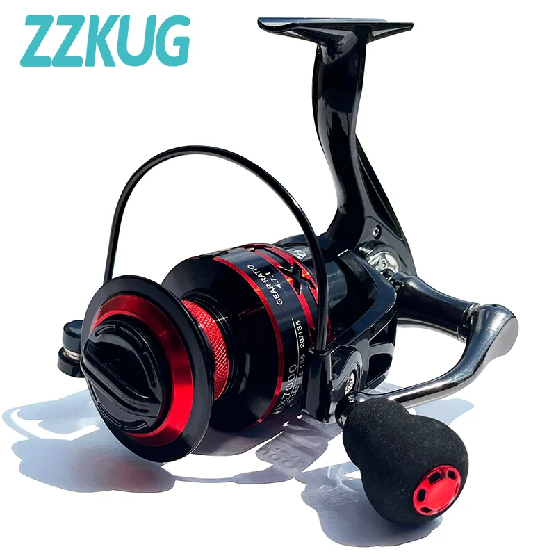 

ZZKUG New High Quality Max Drag 10KG Spool Fishing Reel Ratio High Speed Spinning Reel Casting Reel Carp For Saltwater
