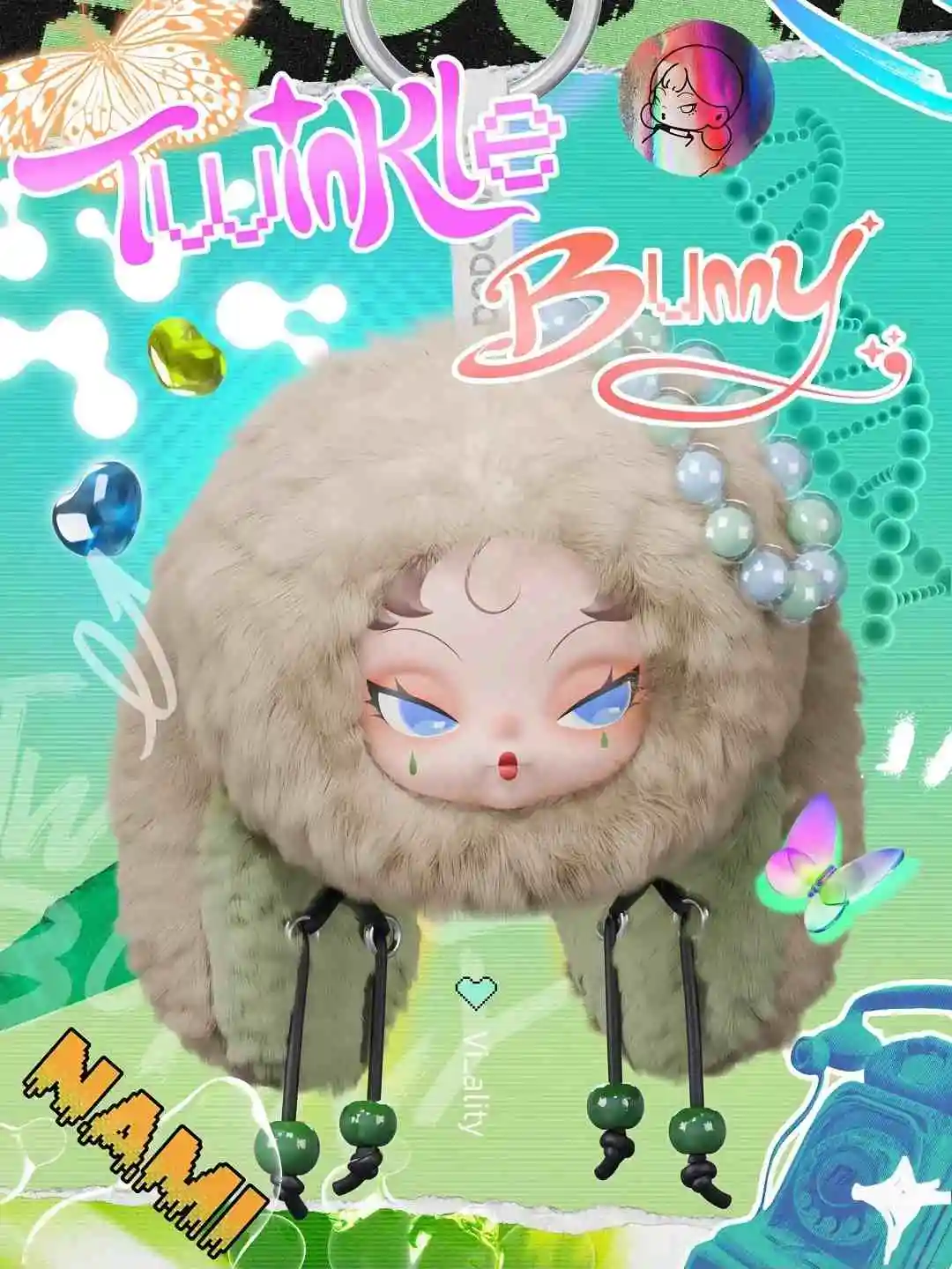 本物の在庫ドードーナミトゥインクルバニーぬいぐるみブラインド